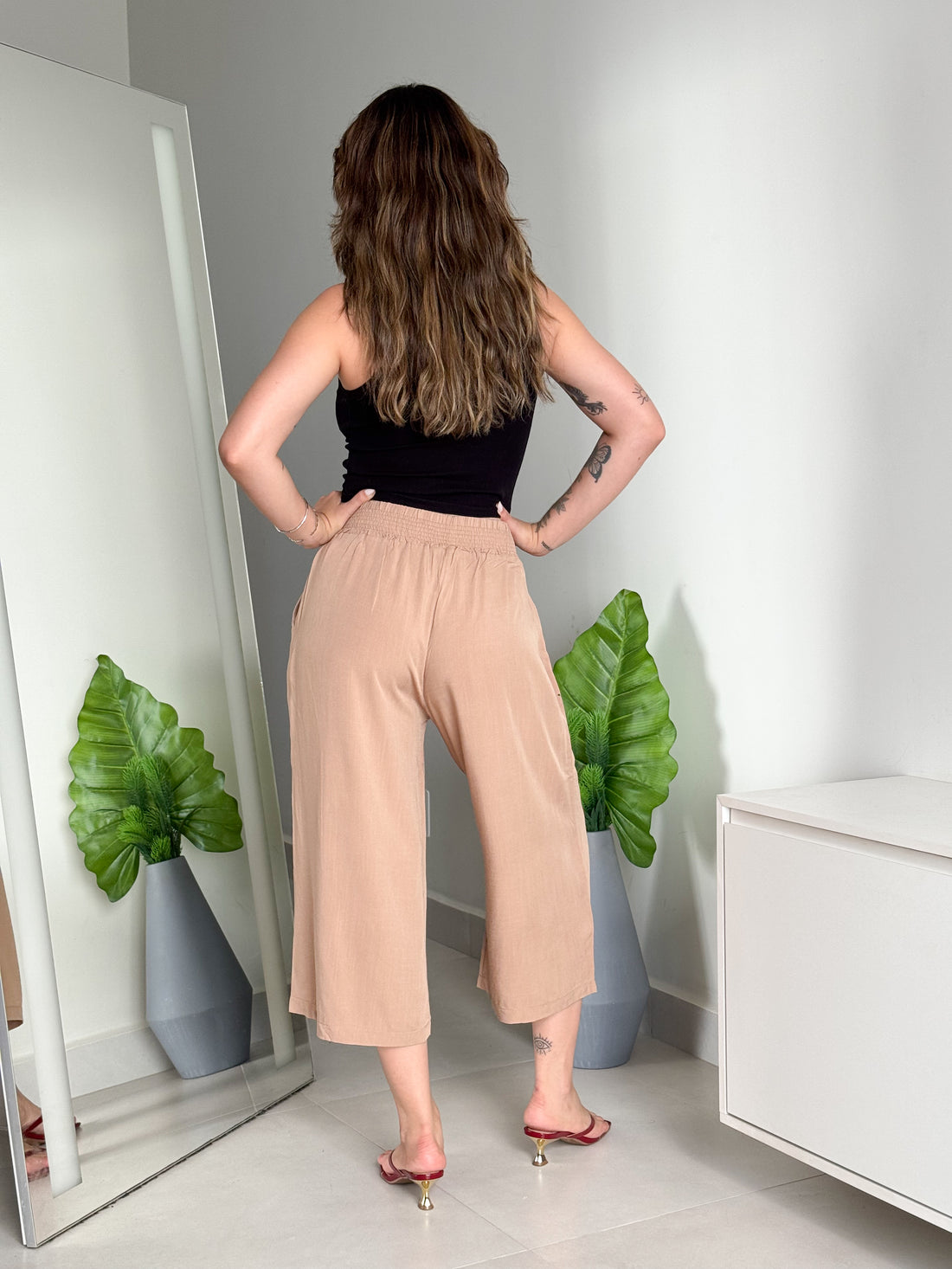 PANTACOURT VISCOLINHO BOLSOS FRONTAIS