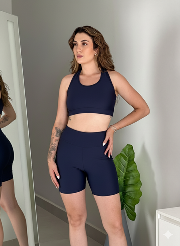 SHORT POLIESTER MEIA-COXA